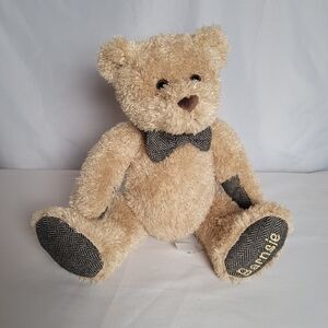 Barnes And Noble Barnsie Teddy Bear Plush Bowtie 10" 2015